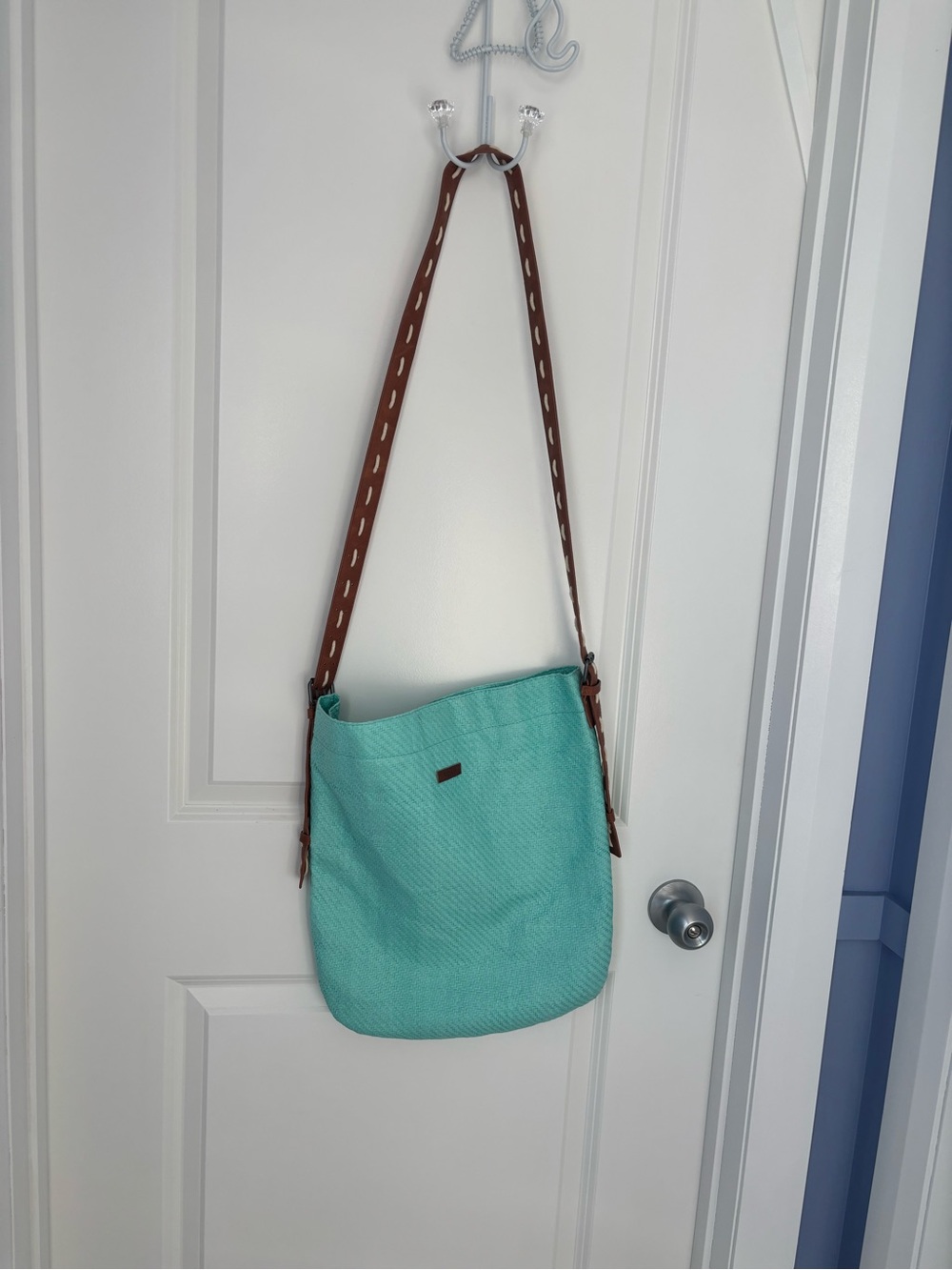 ROXY Turquoise Shoulder/Cross Shoulder Bag